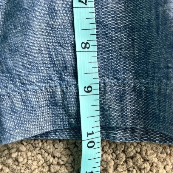 NWOT Lands End Chambray Shorts Denim color - Picture 4 of 13